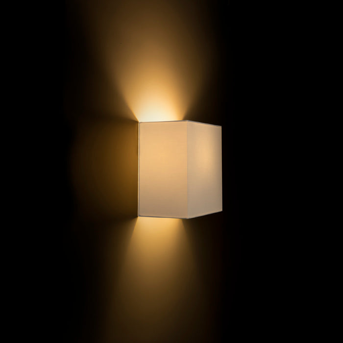 LOPE W 25/14 nástěnná Polycotton bílá/bílé PVC 230V LED E27 15W