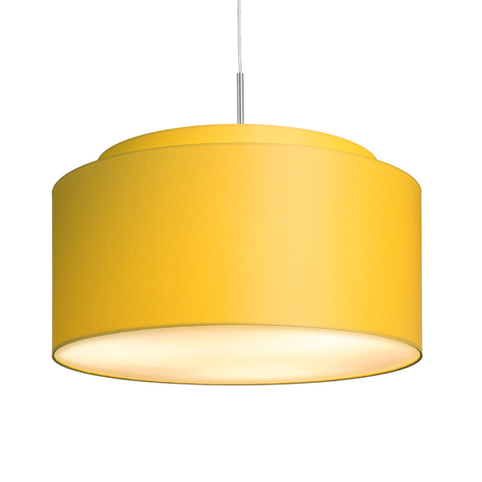 DOUBLE 55/30 stínidlo Chintz meruňková/bílé PVC max. 23W