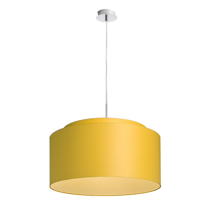 DOUBLE 55/30 stínidlo Chintz meruňková/bílé PVC max. 23W