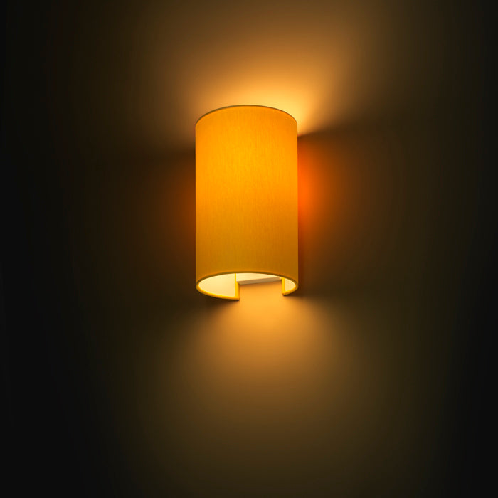 RON W 15/25 nástěnná Chintz meruňková/bílé PVC 230V LED E27 15W