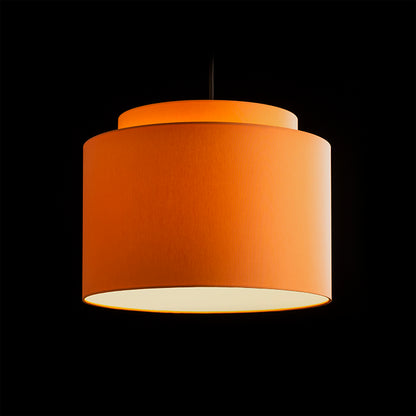 DOUBLE 40/30 stínidlo Chintz oranžová/bílé PVC max. 23W