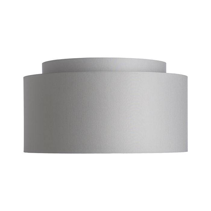 DOUBLE 55/30 stínidlo Chintz světle šedá/bílé PVC max. 23W