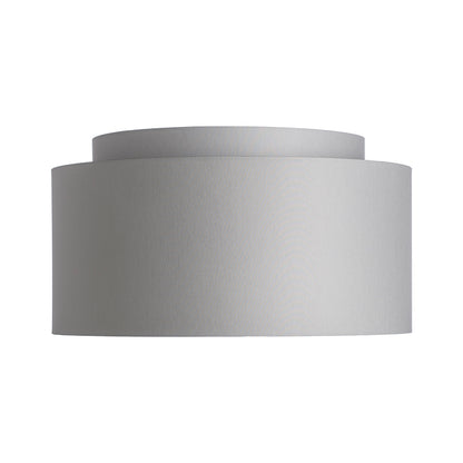 DOUBLE 55/30 stínidlo Chintz světle šedá/bílé PVC max. 23W