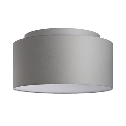 DOUBLE 55/30 stínidlo Chintz světle šedá/bílé PVC max. 23W
