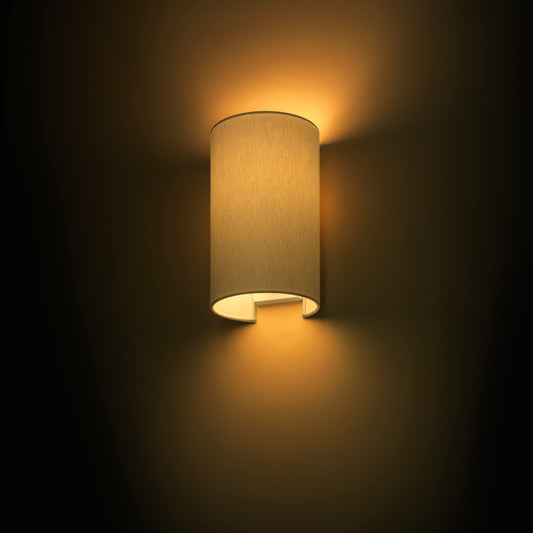 RON W 15/25 nástěnná Chintz světle šedá/bílé PVC 230V LED E27 15W