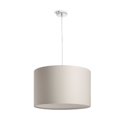 RON 40/25 stínidlo Chintz světle šedá/bílé PVC max. 23W