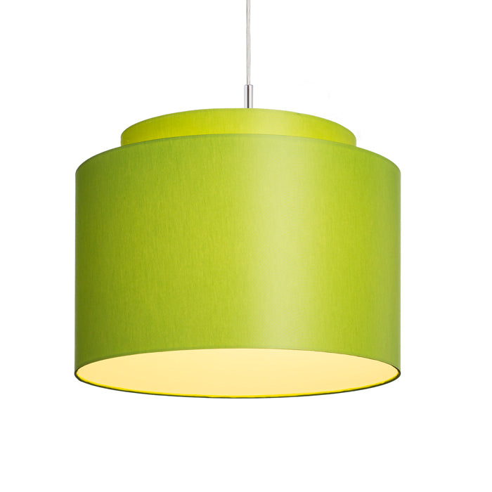 DOUBLE 40/30 stínidlo Chintz limetková/bílé PVC max. 23W
