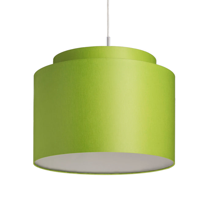 DOUBLE 40/30 stínidlo Chintz limetková/bílé PVC max. 23W