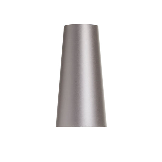 CONNY 15/30 stolní stínidlo Monaco holubí šeď/stříbrné PVC max. 23W