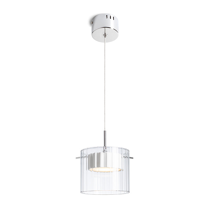 ESTRA I závěsná bílá čiré sklo 230V LED 5W 3000K