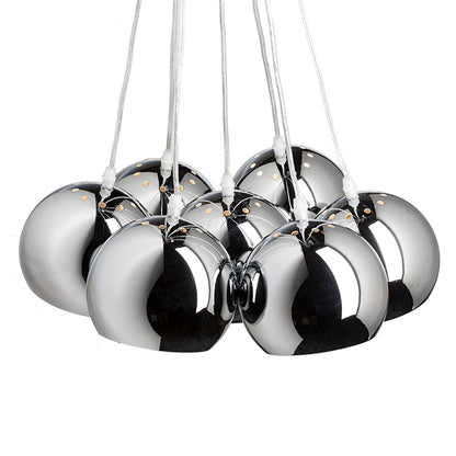 ASTROMET VII závěsná chrom 230V LED E27 7x11W
