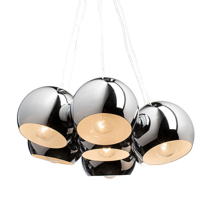 ASTROMET VII závěsná chrom 230V LED E27 7x11W