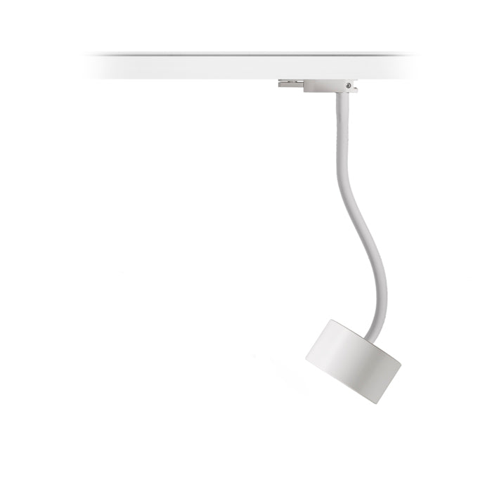 PIXIE na husím krku pro tříokr. lištu bílá 230V LED GX53 7W