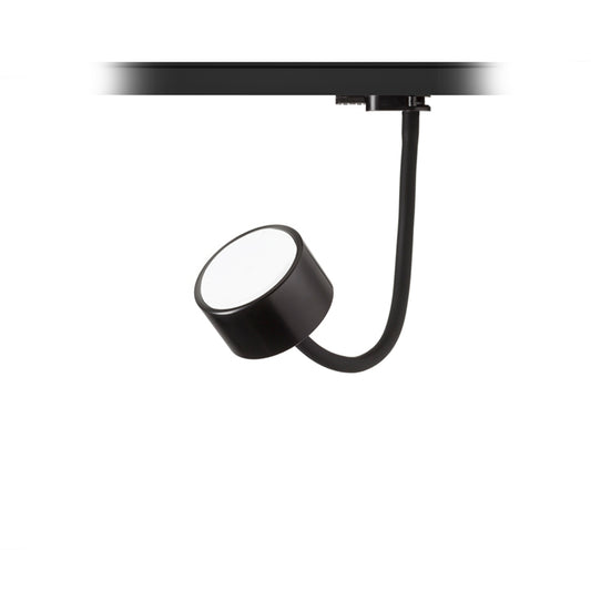 PIXIE na husím krku pro tříokr. lištu černá 230V LED GX53 7W