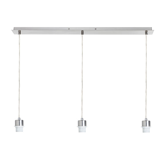 MORE 80 stropní závěsná základna chrom 230V LED E27 3x15W