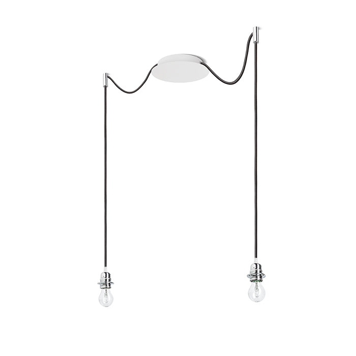 KOMBIX 2 závěsná sada BZ+ČK+CHO 230V LED E27 2x15W