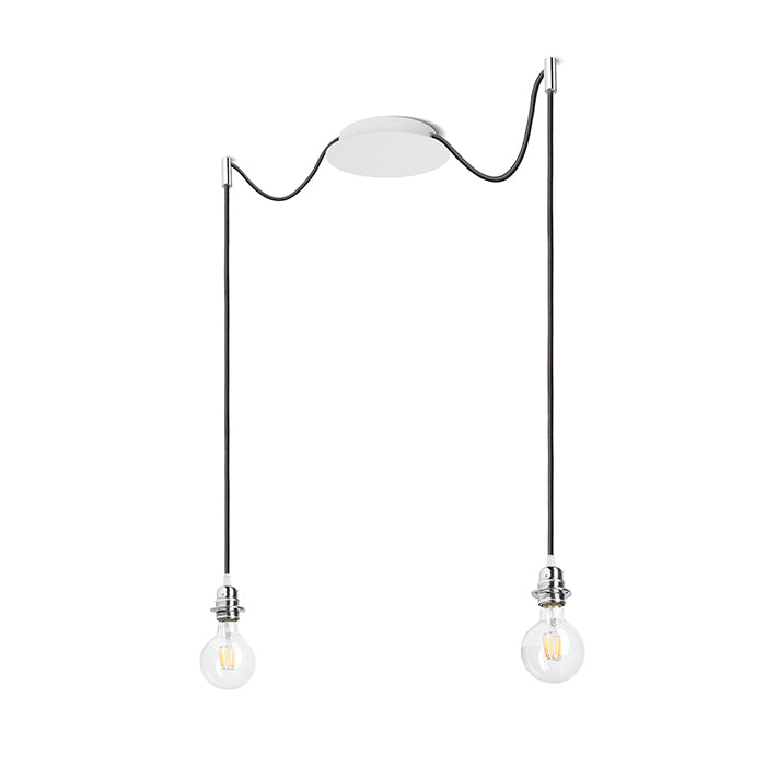 KOMBIX 2 závěsná sada BZ+ČK+CHO 230V LED E27 2x15W