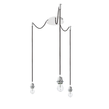 KOMBIX 3 závěsná sada BZ+ČK+CHO 230V LED E27 3x15W