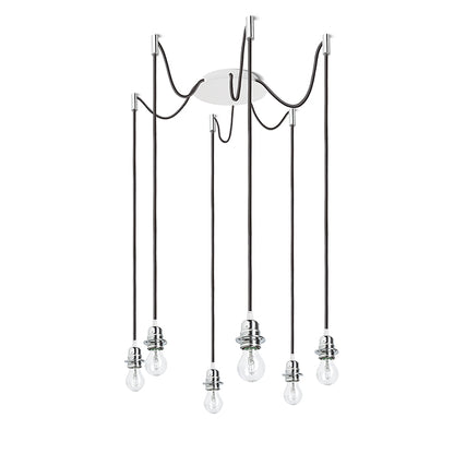 KOMBIX 6 závěsná sada BZ+ČK+CHO 230V LED E27 6x15W