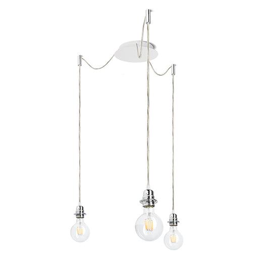 KOMBIX 3 závěsná sada BZ+TK+CHO 230V LED E27 3x15W