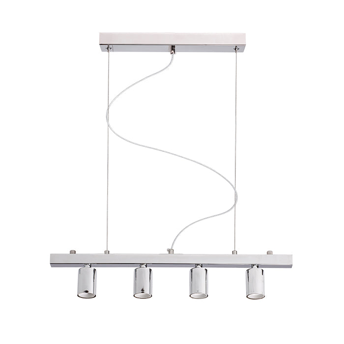 RALLONG IV závěsná základna chrom 230V LED E27 4x15W
