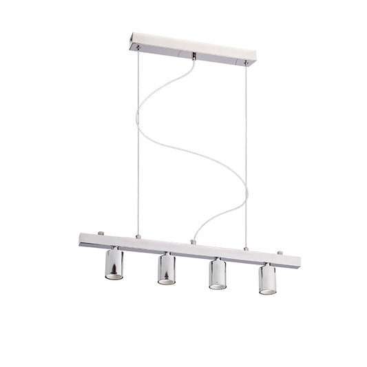 RALLONG IV závěsná základna chrom 230V LED E27 4x15W