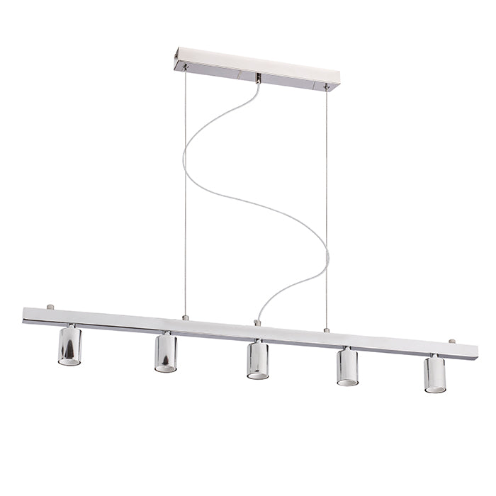 RALLONG V závěsná základna chrom 230V LED E27 5x15W