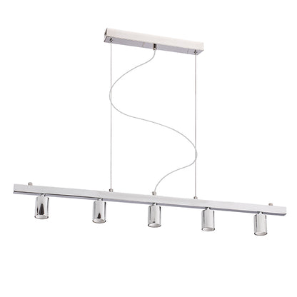 RALLONG V závěsná základna chrom 230V LED E27 5x15W