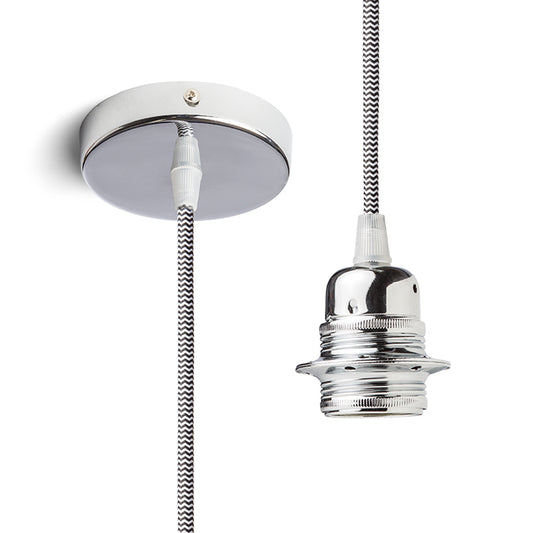 ELISA závěsná sada CHZ+Č/BK+CHO 230V LED E27 15W