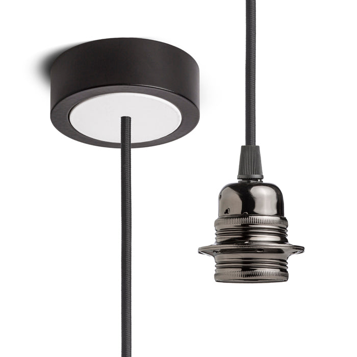 HEX závěsná sada ČZ+ČK+ČCHO+BK1 černá 230V LED E27 15W