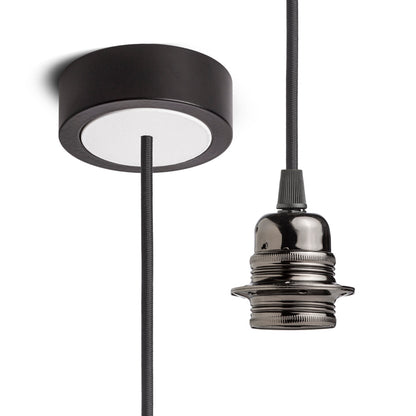 HEX závěsná sada ČZ+ČK+ČCHO+BK1 černá 230V LED E27 15W