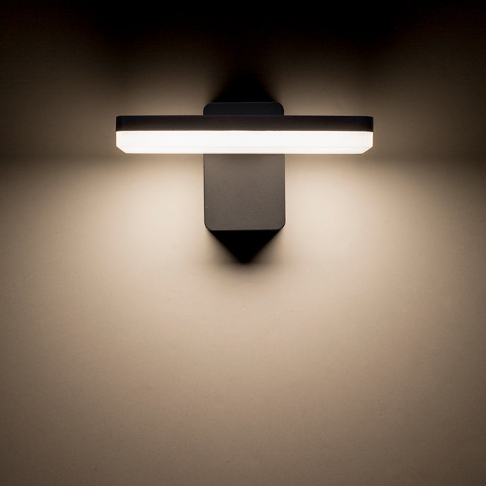 RINA nástěnná antracitová 230V LED 12W IP65 3000K