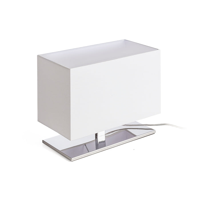 PLAZA S stolní bílá chrom 230V LED E27 15W