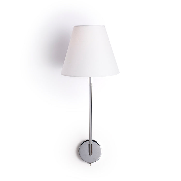 SILENCE nástěnná bílá chrom 230V LED E27 15W