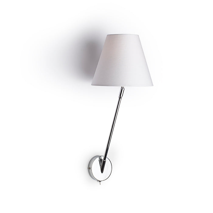 SILENCE nástěnná bílá chrom 230V LED E27 15W