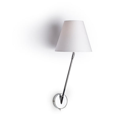 SILENCE nástěnná bílá chrom 230V LED E27 15W