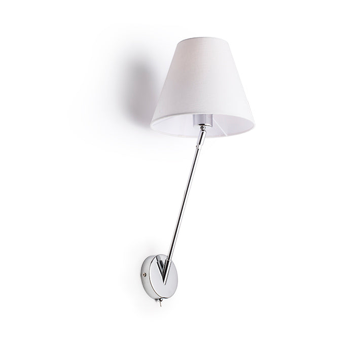 SILENCE nástěnná bílá chrom 230V LED E27 15W