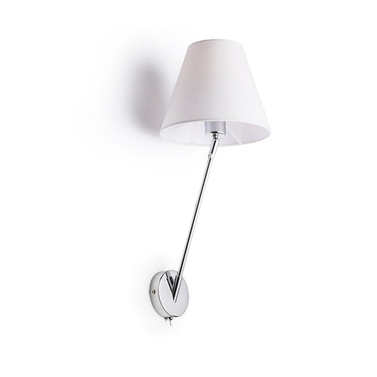 SILENCE nástěnná bílá chrom 230V LED E27 15W