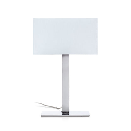 PLAZA M stolní bílá chrom 230V LED E27 15W