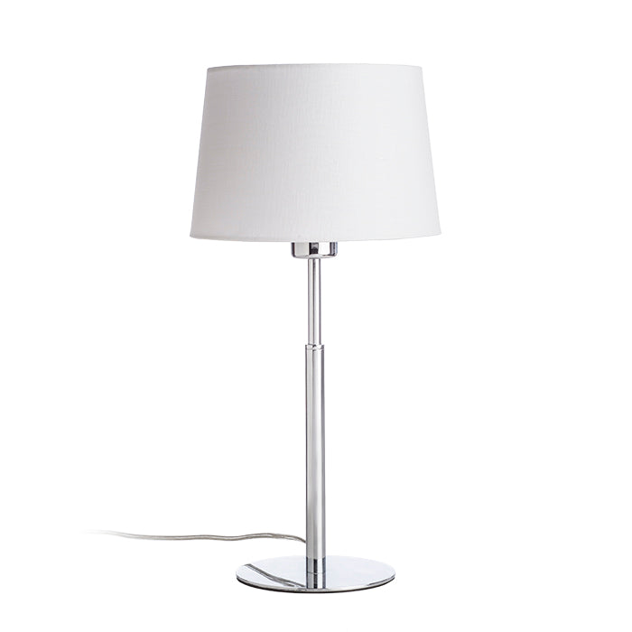 BROADWAY stolní bílá chrom 230V LED E27 15W
