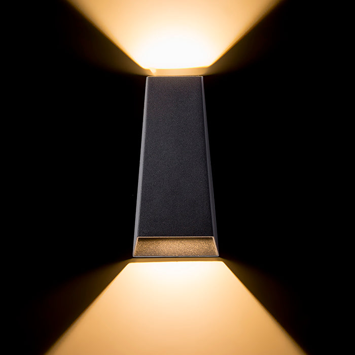 PIA nástěnná antracitová 230V LED 2x3W IP54 3000K