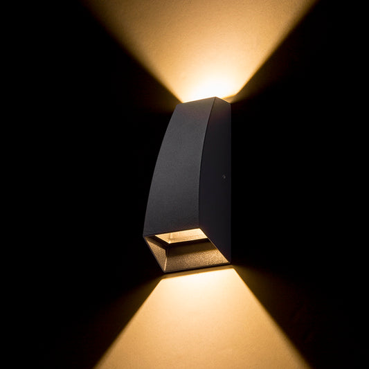 PIA nástěnná antracitová 230V LED 2x3W IP54 3000K