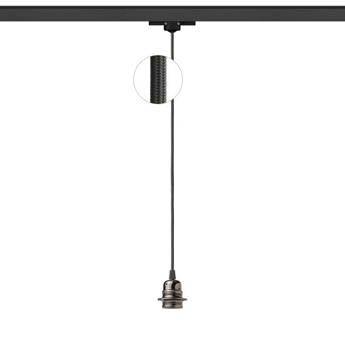 ELISA pro tříokr. lištu ČA+ČK+ČCHO černá 230V LED E27 15W