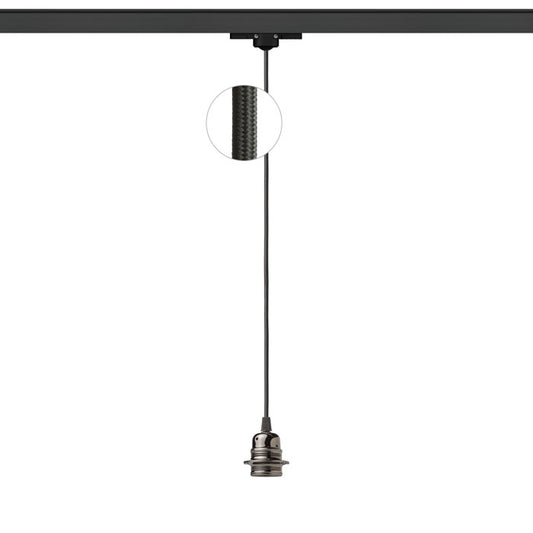ELISA pro tříokr. lištu ČA+ČK+ČCHO černá 230V LED E27 15W