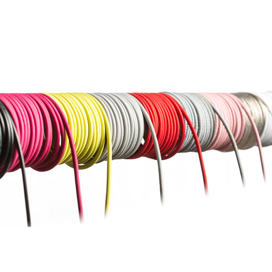 FIT 3x075 1bm textilní kabel červená