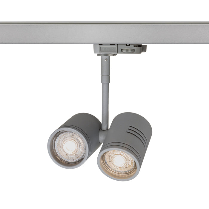 BEEBA II pro tříokr. lištu stříbrnošedá 230V LED GU10 2x8W