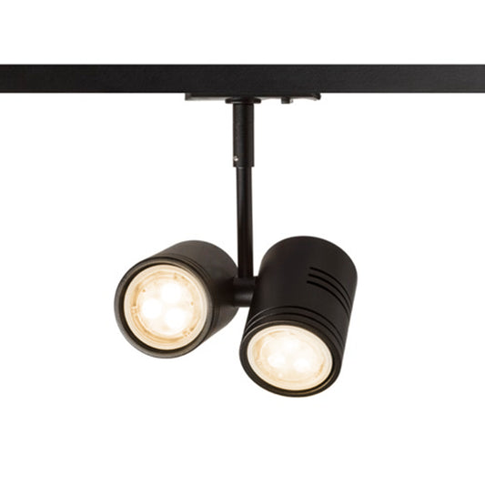 BEEBA II pro jednookr. lištu černá 230V LED GU10 2x8W