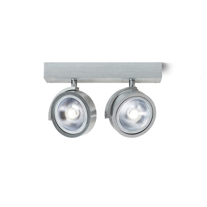 KELLY II nástěnná česaný hliník 230V LED G53 2x15W