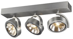 KELLY III nástěnná česaný hliník 230V LED G53 3x15W