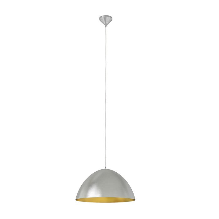 MERYLYN 48 závěsná česaný hliník/zlatý lak 230V LED E27 15W